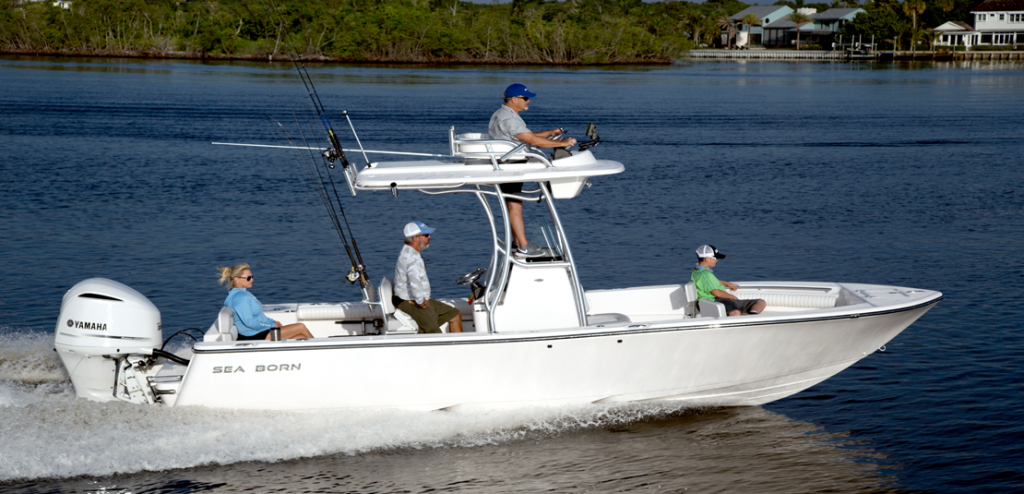 24 Foot Center Console Boat with Upper Station | Bay Boats, Center ...